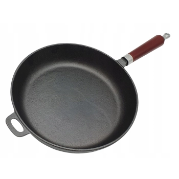 Patelnia tradycyjna Krisberg PATELNIA 28 cm żeliwna