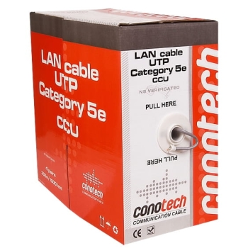 Kabel LAN U/UTP kat.5e Conotech